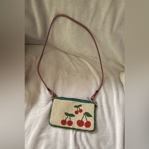 Cherry Embroidered Crossbody Bag
